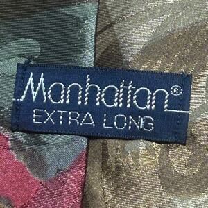 Manhattan Extra Long Elegant Multicolor Paisley Tie